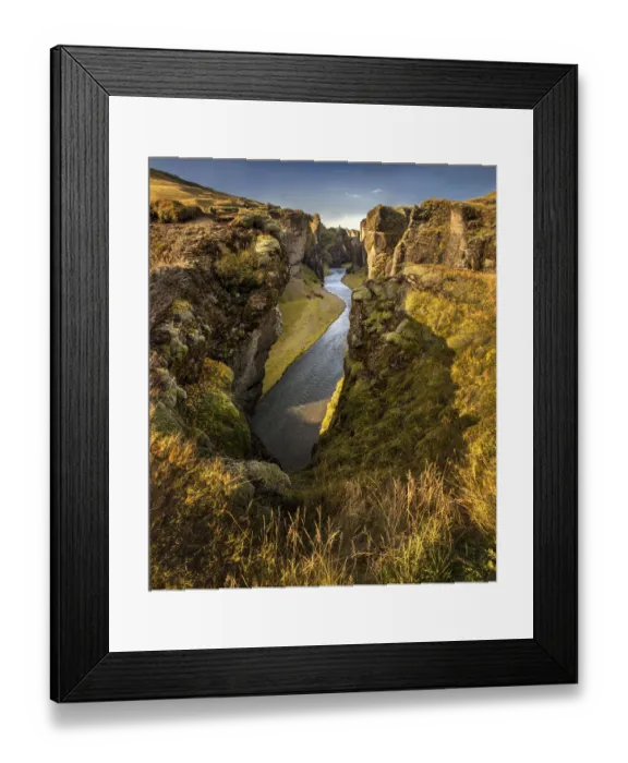 Framed Print : Fjadrargljufur canyon in southern Iceland