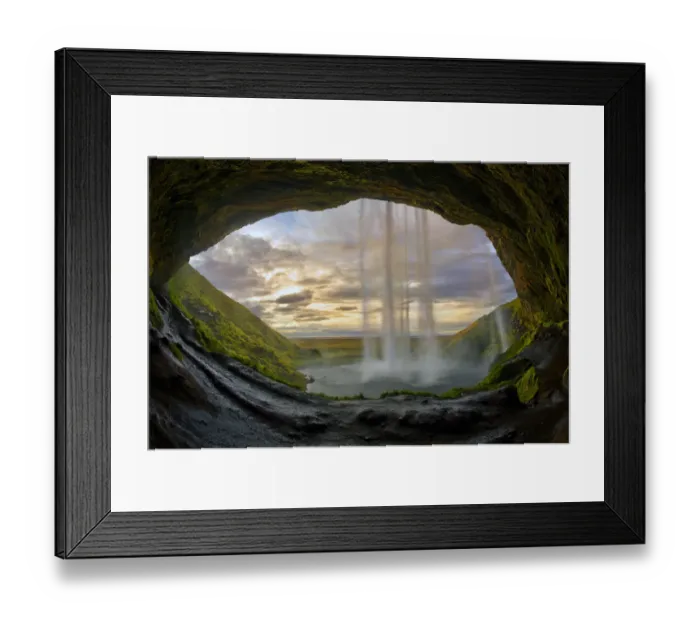 Framed Print : Seljalandsfoss waterfall on the southern coast of Iceland Framed Print : Seljalandsfoss waterfall on the southern coast of Iceland
