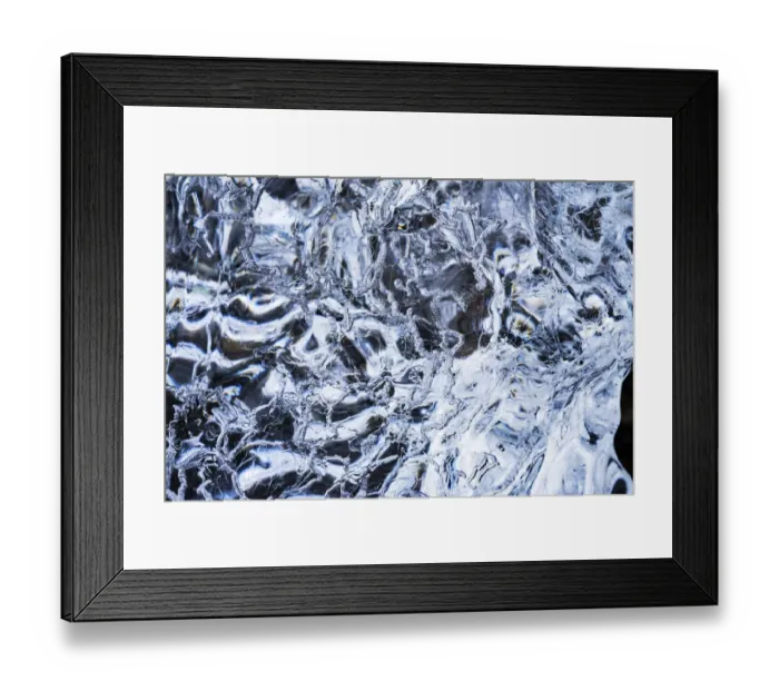 Framed Print : Abstract ice patterns background Diamond Beach Jokulsarlon Glacier Lagoon Vatnajokull