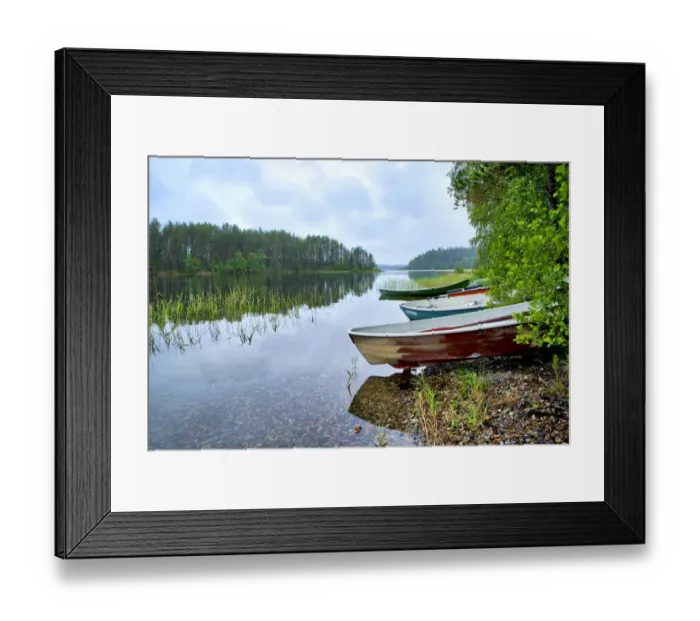 Framed Print : Finlandia, Savonlinna, lake bank and vegetation Framed Print : Finlandia, Savonlinna, lake bank and vegetation