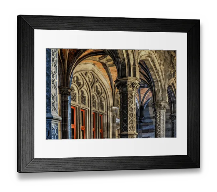 Framed Print : A cathedral in Bruges, Belgium