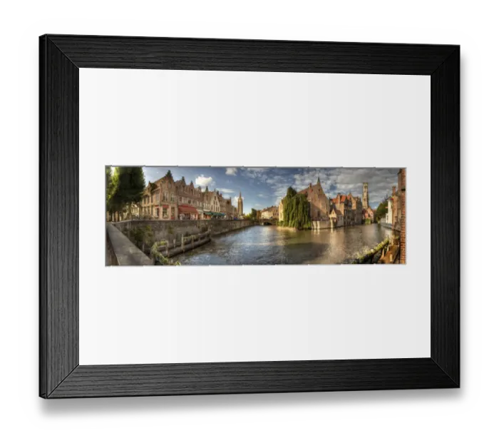 Framed Print : Main canal in Bruges, Belgium Framed Print : Main canal in Bruges, Belgium