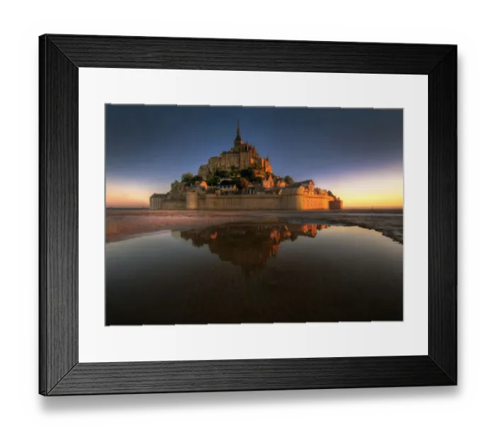 Framed Print : Mont Saint-Michel on the Normandy coast of France Framed Print : Mont Saint-Michel on the Normandy coast of France