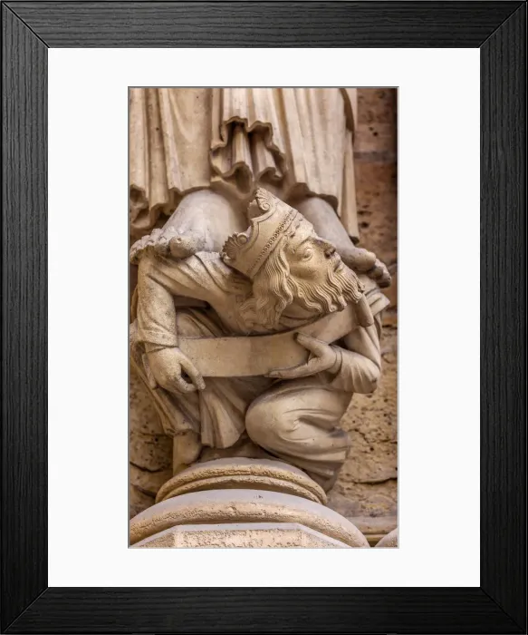 Framed Print : Headless King Facade, Notre Dame Cathedral, Paris, France Framed Print : Headless King Facade, Notre Dame Cathedral, Paris, France