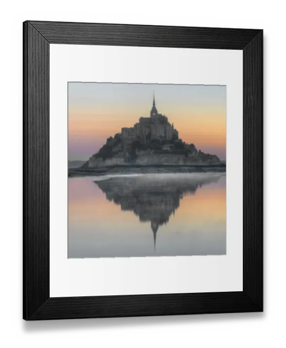 Framed Print : Mont Saint-Michel on the Normandy coast of France Framed Print : Mont Saint-Michel on the Normandy coast of France
