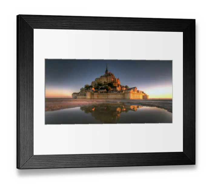 Framed Print : Mont Saint-Michel on the Normandy coast of France Framed Print : Mont Saint-Michel on the Normandy coast of France