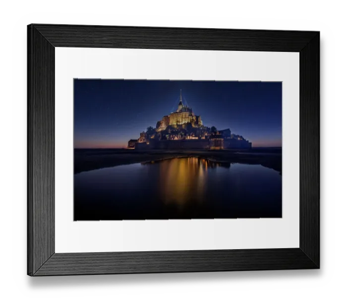 Framed Print : Mont Saint-Michel on the Normandy coast of France Framed Print : Mont Saint-Michel on the Normandy coast of France