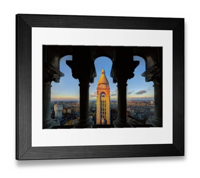 Framed Print : Paris, France, skyline with Eiffel Tower from the screecher dome balcony Framed Print : Paris, France, skyline with Eiffel Tower from the screecher dome balcony