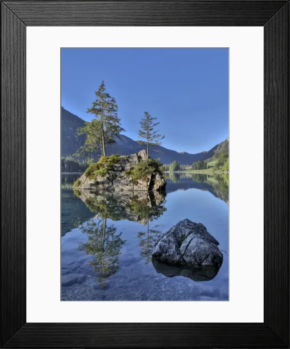 Framed Print : Europe, Germany, Bavaria, Ramsau bei Berchtesgaden, Lake Hintersee in Morning Light Framed Print : Europe, Germany, Bavaria, Ramsau bei Berchtesgaden, Lake Hintersee in Morning Light