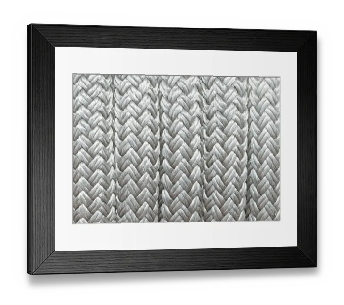 Framed Print : Rope used for fishing was found coiled on a large spool