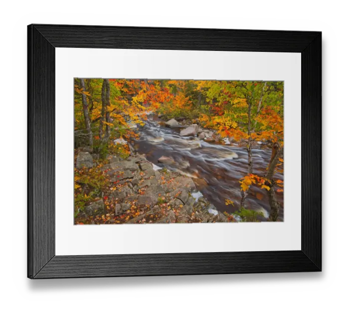 Framed Print : Canada, Nova Scotia. Mary-Anne Falls and forest in autumn foliage Framed Print : Canada, Nova Scotia. Mary-Anne Falls and forest in autumn foliage