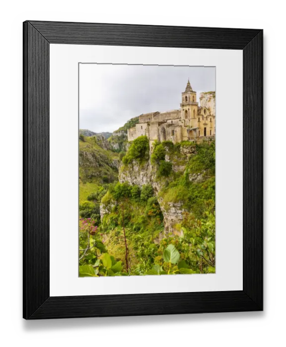 Framed Print : Italy, Basilicata, Province of Matera, Matera. Ravine of Torrente Gravina (Gravina river Framed Print : Italy, Basilicata, Province of Matera, Matera. Ravine of Torrente Gravina (Gravina river