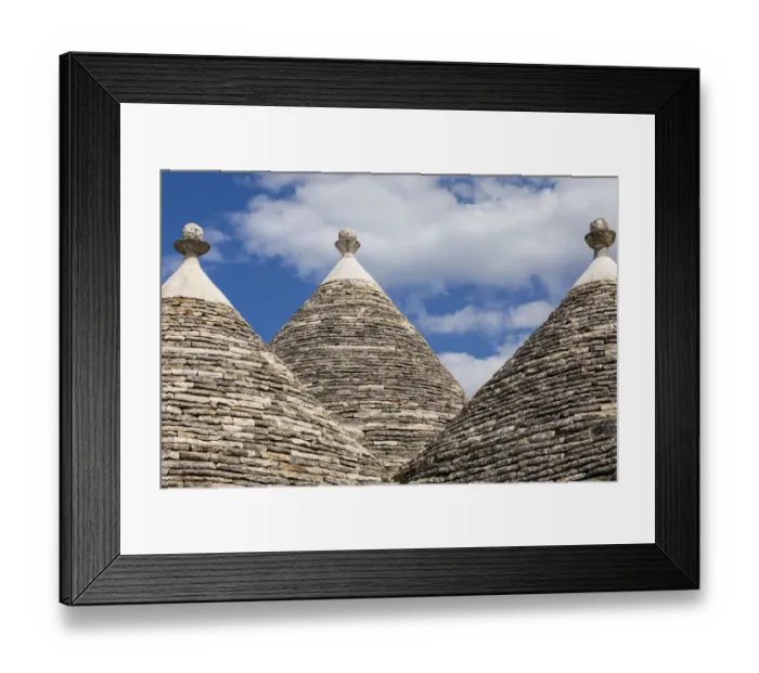 Framed Print : Italy, Apulia, Metropolitan City of Bari, Alberobello. Trulli houses Framed Print : Italy, Apulia, Metropolitan City of Bari, Alberobello. Trulli houses