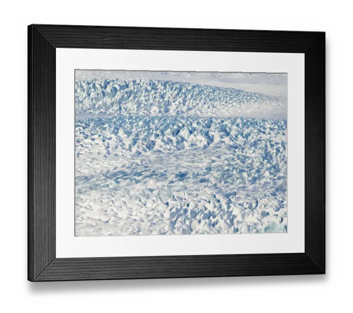 Framed Print : Glacier Fjallsjoekull in Vatnajokull National Park during winter. Iceland