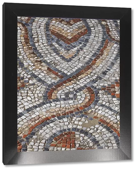 Turkey, Ephesus. Roman mosaic floor in ancient city. Credit as