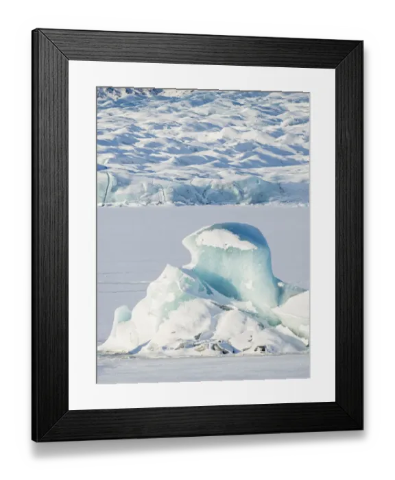 Framed Print : Glacier Fjallsjoekull and frozen glacial lake Fjallsarlon in Vatnajokull National Park Framed Print : Glacier Fjallsjoekull and frozen glacial lake Fjallsarlon in Vatnajokull National Park