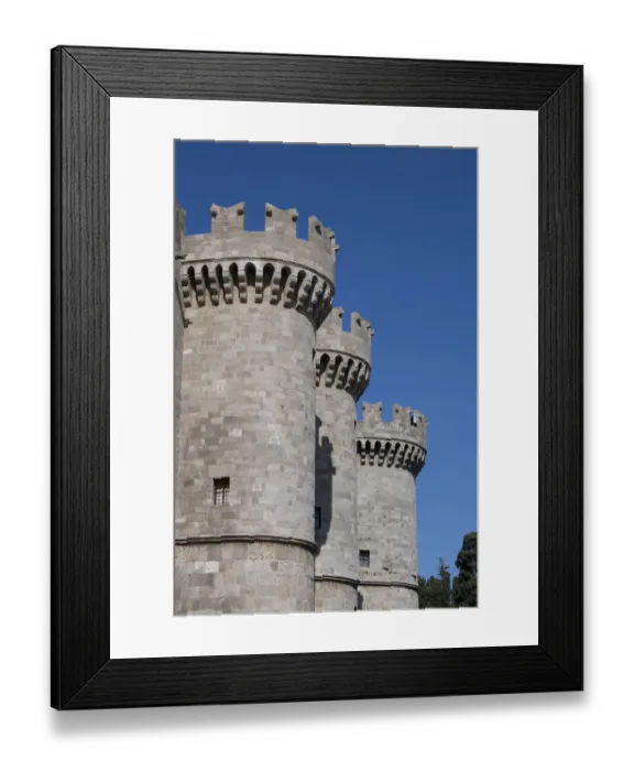 Framed Print : Greece, Rhodes. Medieval Old Town (UNESCO). The Palace of the Grand Master, aka Kastello