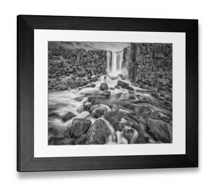 Framed Print : Oxarafoss, Iceland