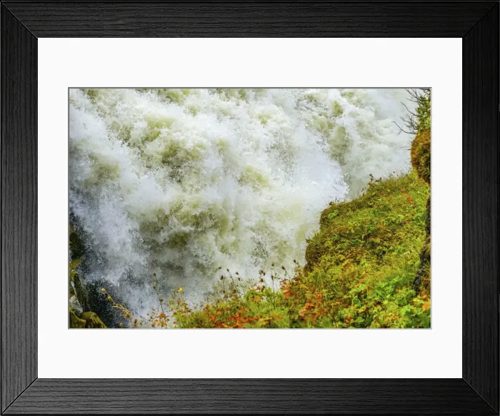 Framed Print : Enormous Gullfoss Waterfall Golden Falls Golden Circle, Iceland Framed Print : Enormous Gullfoss Waterfall Golden Falls Golden Circle, Iceland