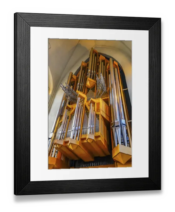 Framed Print : Hallgrimskirkja Large Lutheran Church Wooden Organ, Reykjavik, Iceland Framed Print : Hallgrimskirkja Large Lutheran Church Wooden Organ, Reykjavik, Iceland
