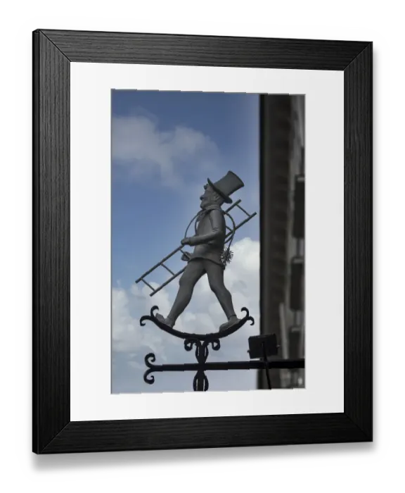 Framed Print : Europe, Austria, Vienna, Store Sign for a Chimney Sweep Framed Print : Europe, Austria, Vienna, Store Sign for a Chimney Sweep