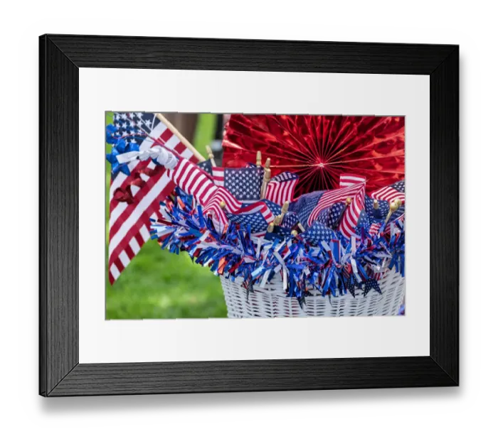 Framed Print : 4th of July decorations Framed Print : 4th of July decorations