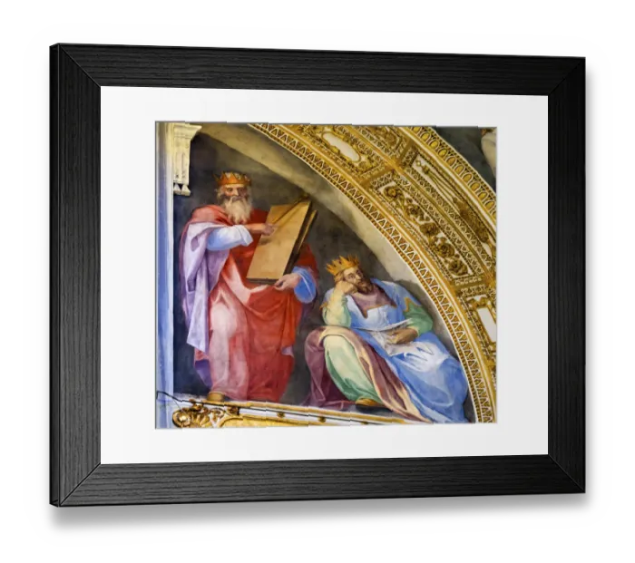 Framed Print : Kings Fresco Santa Maria Maggiore, Rome, Italy. Built 422-432, in honor of Virgin Mary