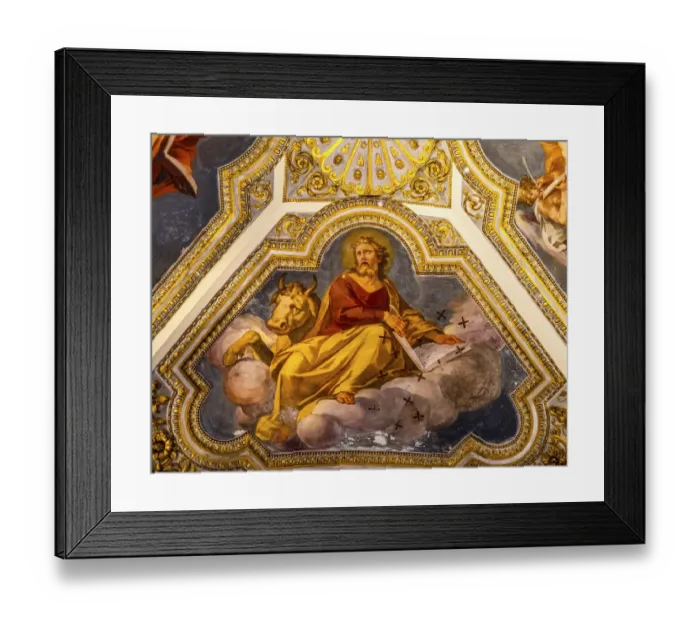 Framed Print : Saint Luke Fresco Ceiling Santa Maria Maggiore, Rome, Italy Framed Print : Saint Luke Fresco Ceiling Santa Maria Maggiore, Rome, Italy