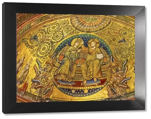 Coronation of Mary and Jesus mosaic Santa Maria Maggiore, Rome, Italy