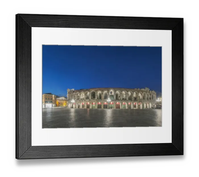Framed Print : Italy, Verona. Piazza Bro dawn Framed Print : Italy, Verona. Piazza Bro dawn