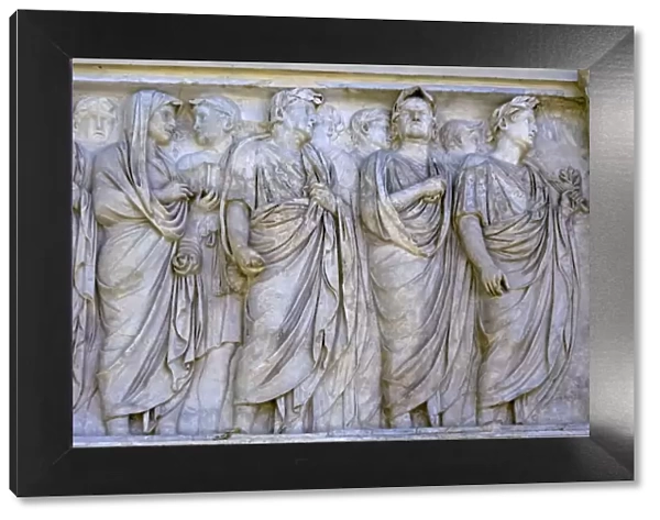 Imperial Family Statue Empero Tiberius Ara Pacis Altar of Augustus Peace, Rome, Italy