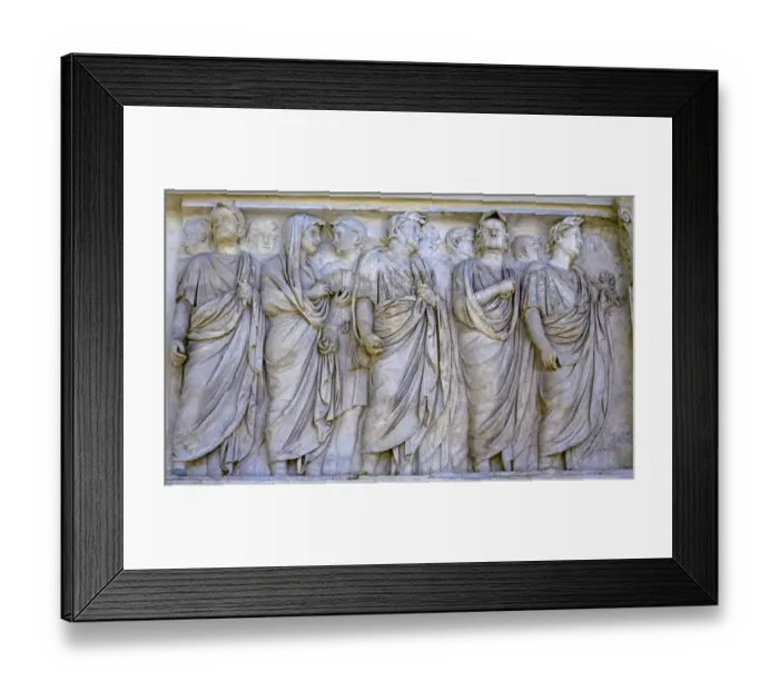 Framed Print : Imperial Family Statue Empero Tiberius Ara Pacis Altar of Augustus Peace, Rome, Italy Framed Print : Imperial Family Statue Empero Tiberius Ara Pacis Altar of Augustus Peace, Rome, Italy