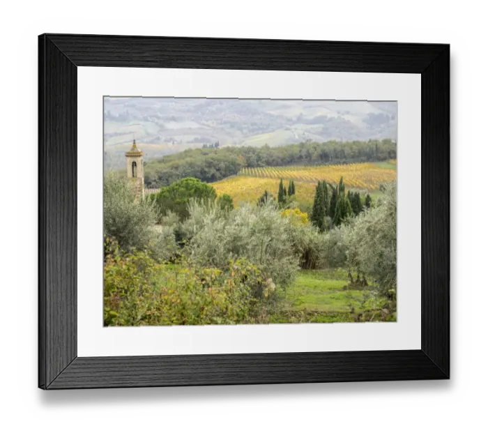 Framed Print : Europe, Italy, Chianti. Pieve di Santa Maria Novella near Radda in Chianti