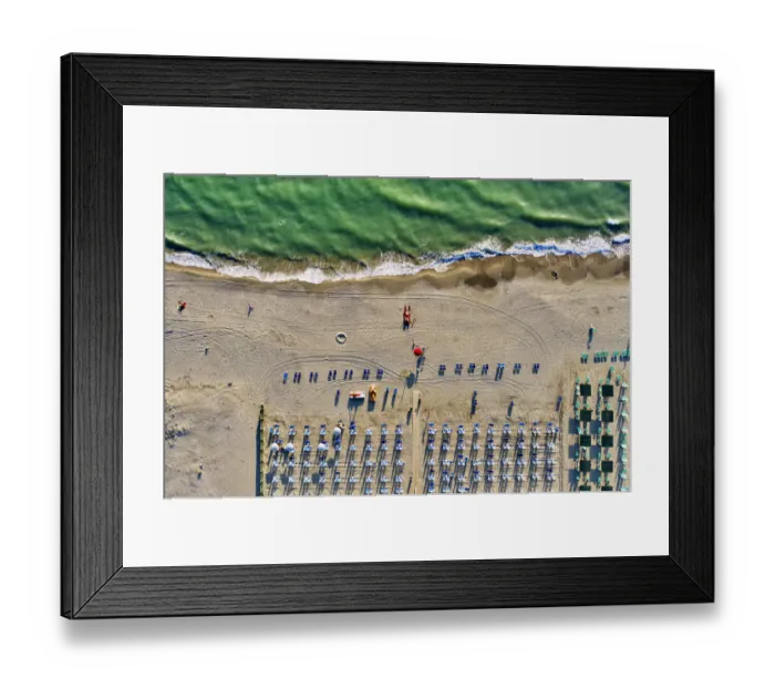 Framed Print : Italy, Tuscany, Torre del Lago Puccini, boathouse and neatly ordered beach chairs Framed Print : Italy, Tuscany, Torre del Lago Puccini, boathouse and neatly ordered beach chairs