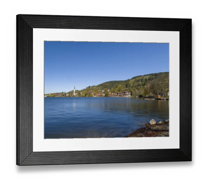 Framed Print : Lake and village Schliersee in the Bavarian Alps, Bavaria, Germany Framed Print : Lake and village Schliersee in the Bavarian Alps, Bavaria, Germany