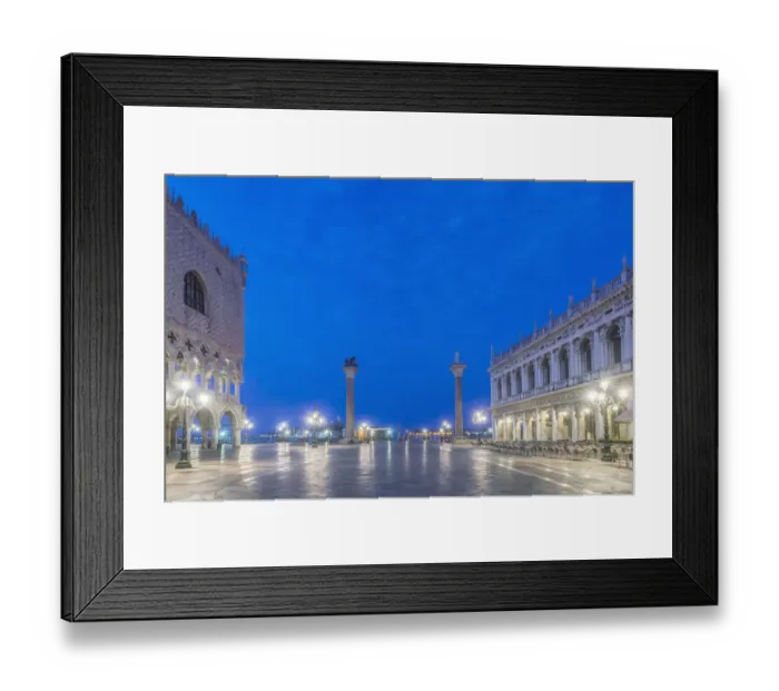 Framed Print : Italy, Venice. San Marco Piazza at dawn