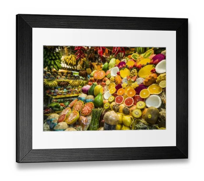 Framed Print : Spain, Canary Islands, Gran Canaria Island, Las Palmas de Gran Canaria, Covered Market