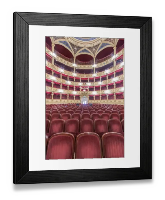Framed Print : Italy, Trieste, Teatro Verdi Interior Framed Print : Italy, Trieste, Teatro Verdi Interior
