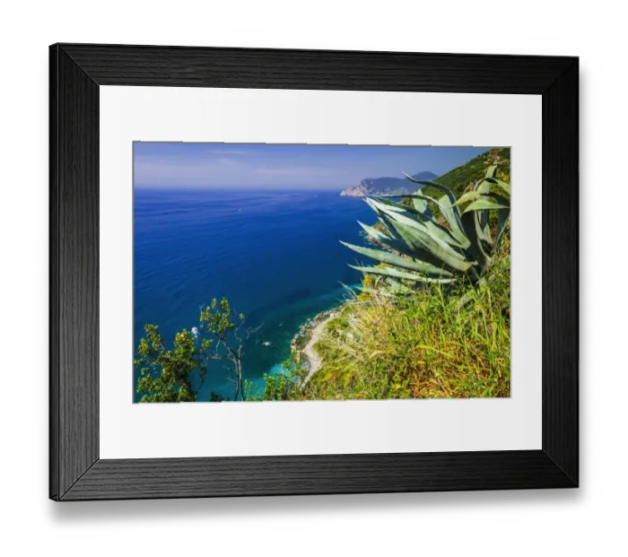 Framed Print : The Ligurian Sea from the Sentiero Azzurro (Blue Trail) near Vernazza, Cinque Terre Framed Print : The Ligurian Sea from the Sentiero Azzurro (Blue Trail) near Vernazza, Cinque Terre