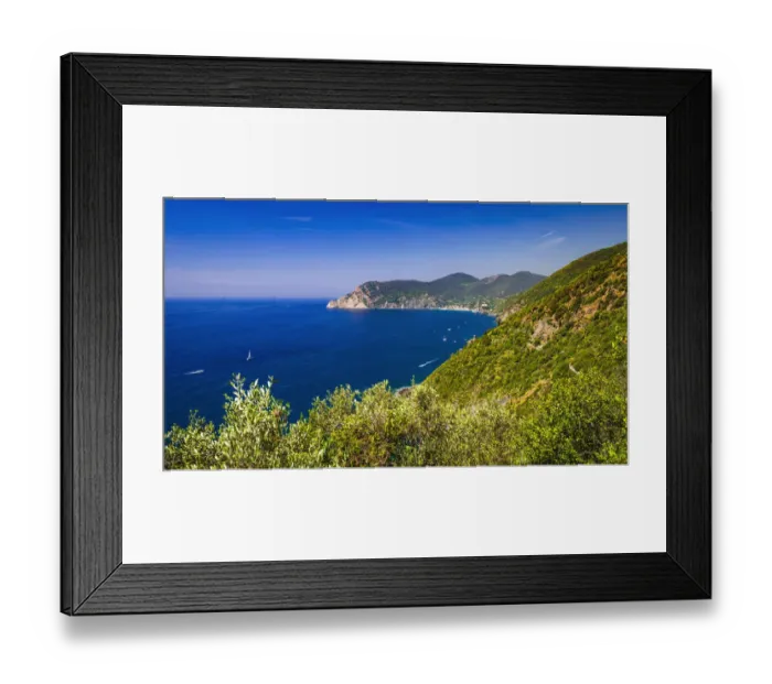 Framed Print : The Ligurian Sea from the Sentiero Azzurro (Blue Trail) near Vernazza, Cinque Terre Framed Print : The Ligurian Sea from the Sentiero Azzurro (Blue Trail) near Vernazza, Cinque Terre