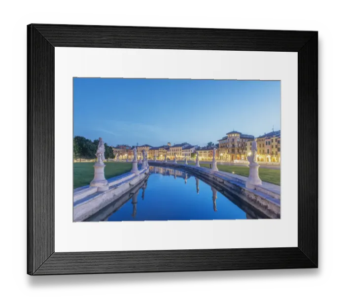 Framed Print : Italy, Padua, Prato della Valle, This square is the largest in Italy Framed Print : Italy, Padua, Prato della Valle, This square is the largest in Italy