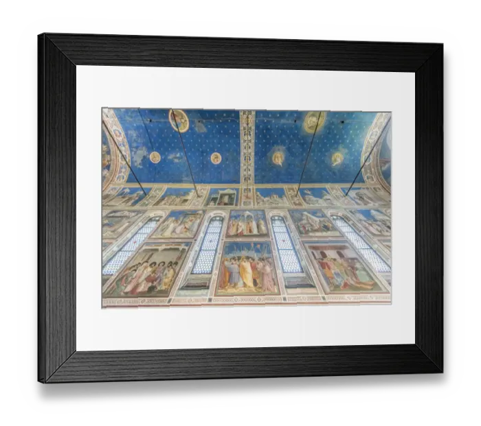 Framed Print : Italy, Padua, Scrovegni Chapel Ceiling with frescoes painted by Giotto in the 14th Framed Print : Italy, Padua, Scrovegni Chapel Ceiling with frescoes painted by Giotto in the 14th