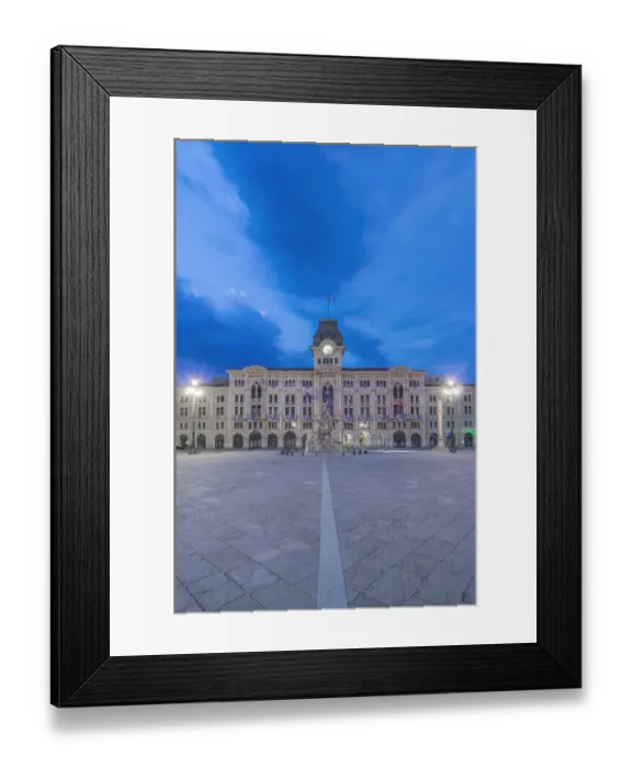 Framed Print : Italy, Trieste, Piazza Unita d Italia at dawn Framed Print : Italy, Trieste, Piazza Unita d Italia at dawn
