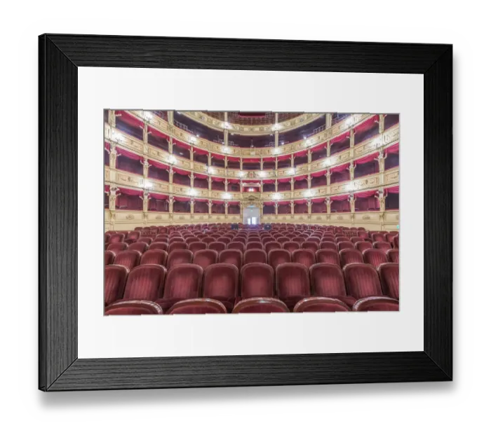 Framed Print : Italy, Trieste, Teatro Verdi Interior Framed Print : Italy, Trieste, Teatro Verdi Interior