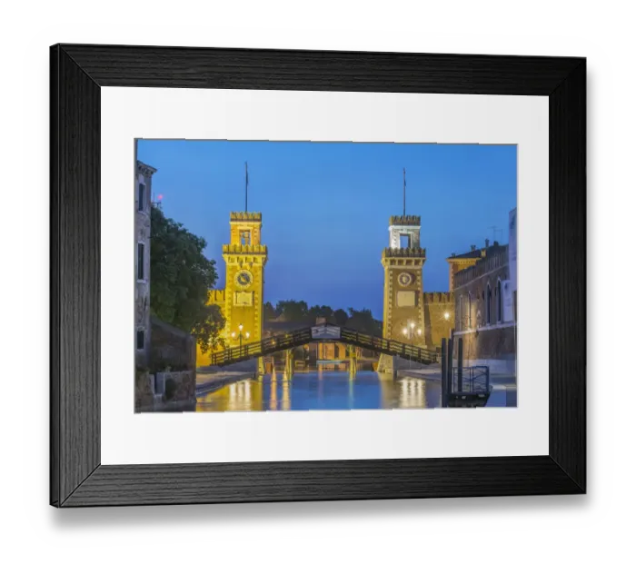 Framed Print : Italy, Venice. Arsenal, This area was a shipyard which produced all of the ships in