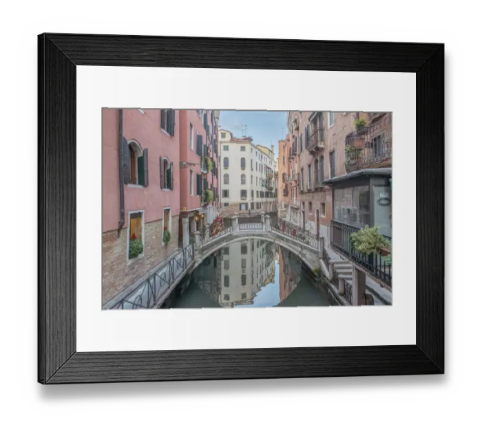 Framed Print : Italy, Venice. Bridge over Canal Framed Print : Italy, Venice. Bridge over Canal