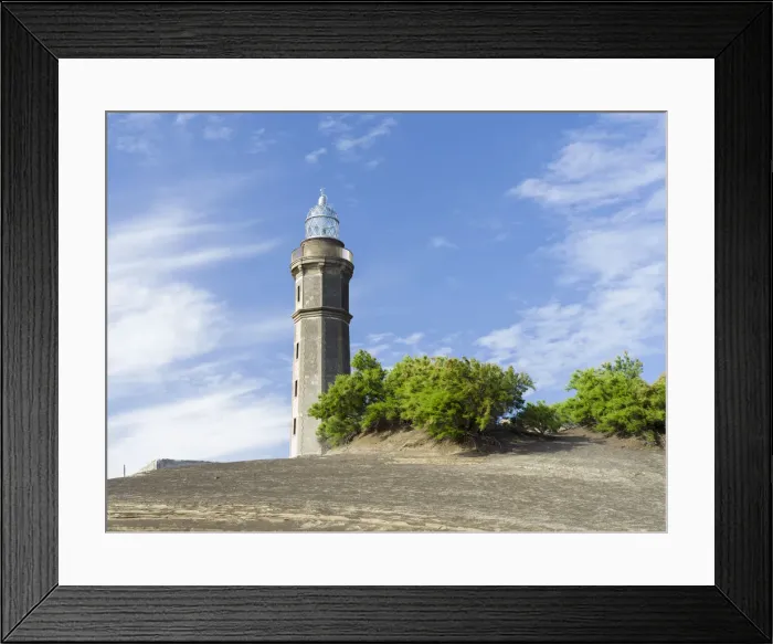 Framed Print : Nature Reserve Vulcao dos Capelinhos. Faial Island, an island in the Azores in