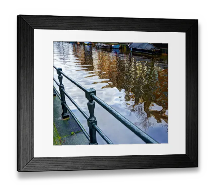 Framed Print : Amsterdam reflected in her canals Framed Print : Amsterdam reflected in her canals