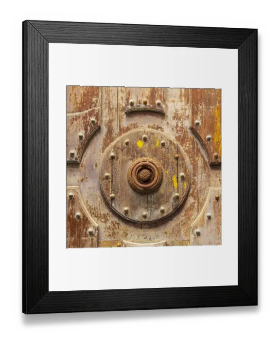 Framed Print : Italy, Sicily, Palermo Province, Cefalu. Detail of an exterior wooden door on the Cefalu Framed Print : Italy, Sicily, Palermo Province, Cefalu. Detail of an exterior wooden door on the Cefalu