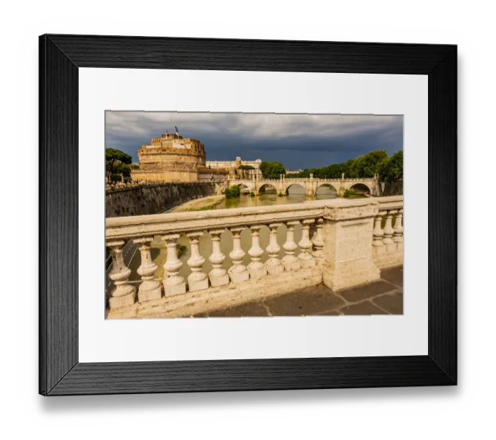 Framed Print : Italy, Rome. Tiber River, Castel Sant Angelo and Ponte Sant Framed Print : Italy, Rome. Tiber River, Castel Sant Angelo and Ponte Sant